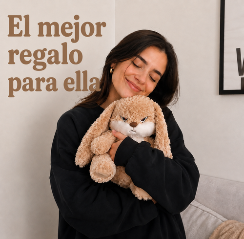 Conejo de peluche enfadado BunnyMood™