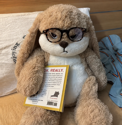 Conejo de peluche enfadado BunnyMood™